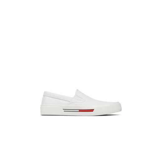 Tommy Jeans Tenisówki Slip On Canvas Color EM0EM01156 Biały ze sklepu MODIVO w kategorii Trampki męskie - zdjęcie 171149828