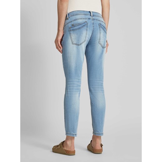 Jeansy o kroju slim fit z asymetryczną listwą guzikową model ‘Malibu’ Buena Vista S Peek&Cloppenburg 