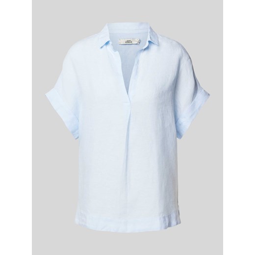 Bluzka lniana z dekoltem w serek model ‘Derry’ ze sklepu Peek&Cloppenburg  w kategorii Bluzki damskie - zdjęcie 171153936