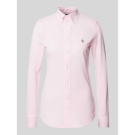 Bluzka koszulowa z kołnierzykiem typu button down model ‘HEIDI’ ze sklepu Peek&Cloppenburg  w kategorii Koszule damskie - zdjęcie 171153998