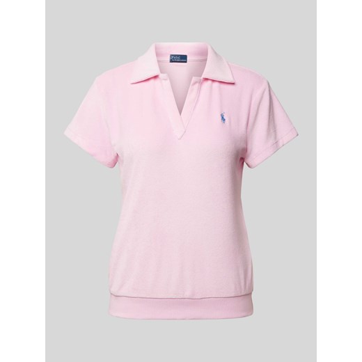Koszulka polo o kroju regular fit z wyhaftowanym logo model ‘TERRY’ ze sklepu Peek&Cloppenburg  w kategorii Bluzki damskie - zdjęcie 171154289