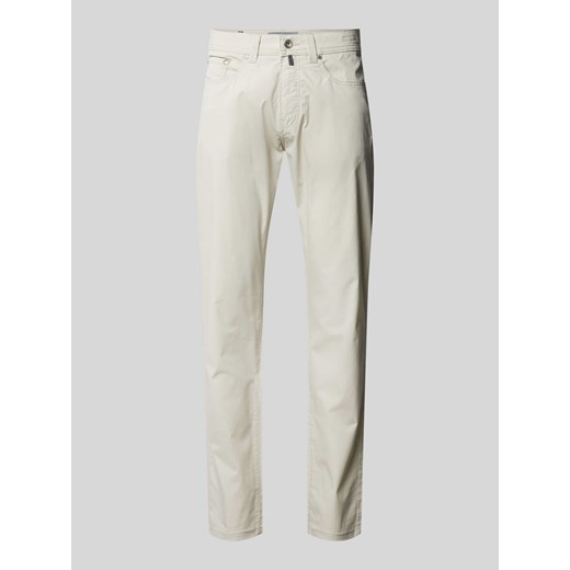 Spodnie o kroju tapered fit z 5 kieszeniami model ‘Lyon’ ze sklepu Peek&Cloppenburg  w kategorii Spodnie męskie - zdjęcie 171154318