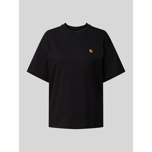 T-shirt z wyhaftowanym logo ze sklepu Peek&Cloppenburg  w kategorii Bluzki damskie - zdjęcie 171154358
