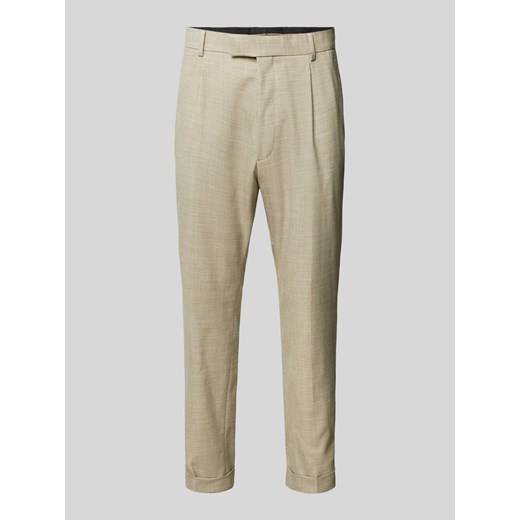 Spodnie garniturowe w jednolitym kolorze model ‘Louis’ ze sklepu Peek&Cloppenburg  w kategorii Spodnie męskie - zdjęcie 171154397