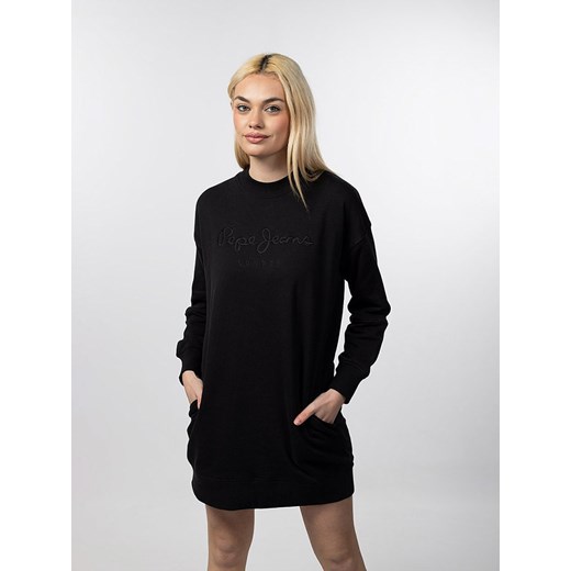 Pepe Jeans Sukienka dresowa w kolorze czarnym ze sklepu Limango Polska w kategorii Sukienki - zdjęcie 171155418