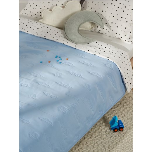 Sinsay - Narzuta na łóżko - błękitny Sinsay Jeden rozmiar wyprzedaż Sinsay