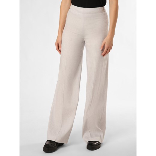 Drykorn Spodnie z zawartością lnu - Before Kobiety jasny szary jednolity ze sklepu vangraaf w kategorii Spodnie damskie - zdjęcie 171156797