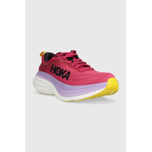 Hoka One One buty do biegania Bondi 8 kolor różowy 39 1/3 ANSWEAR.com