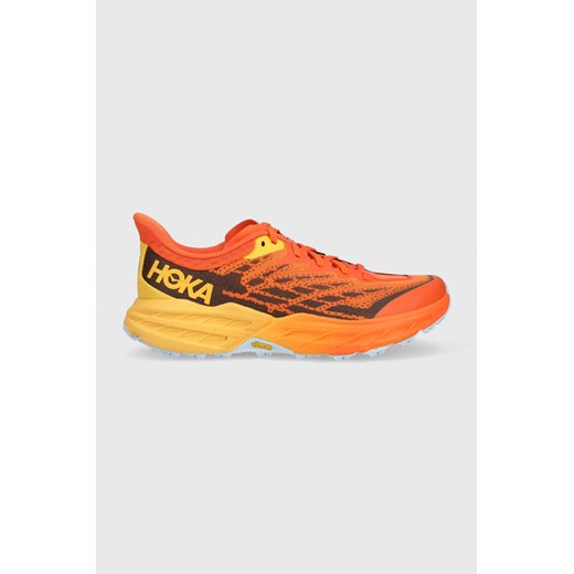 Hoka buty do biegania Speedgoat 5 1123157 kolor pomarańczowy ze sklepu ANSWEAR.com w kategorii Buty sportowe męskie - zdjęcie 171158885