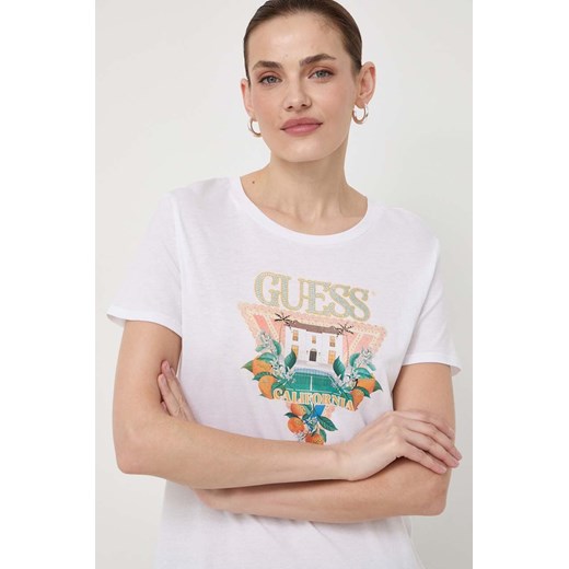 Guess t-shirt damski kolor biały W4GI53 K9SN1 Guess L ANSWEAR.com