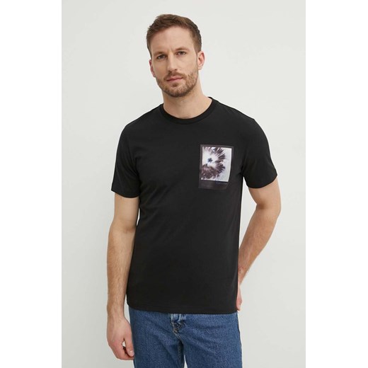 Calvin Klein t-shirt bawełniany męski kolor czarny z nadrukiem K10K112492 ze sklepu ANSWEAR.com w kategorii T-shirty męskie - zdjęcie 171162475