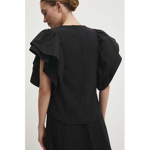 Answear Lab bluzka bawełniana damska kolor czarny gładka Answear Lab S ANSWEAR.com