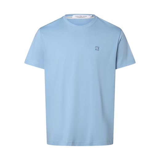 Calvin Klein Jeans T-shirt męski Mężczyźni Bawełna jasnoniebieski jednolity M vangraaf