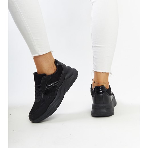Czarne sneakersy na platformie Nereida Gemre 40 gemre