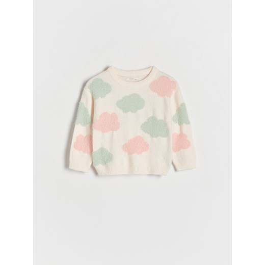 Reserved - Sweter we wzory - wielobarwny ze sklepu Reserved w kategorii Swetry dziewczęce - zdjęcie 171165257