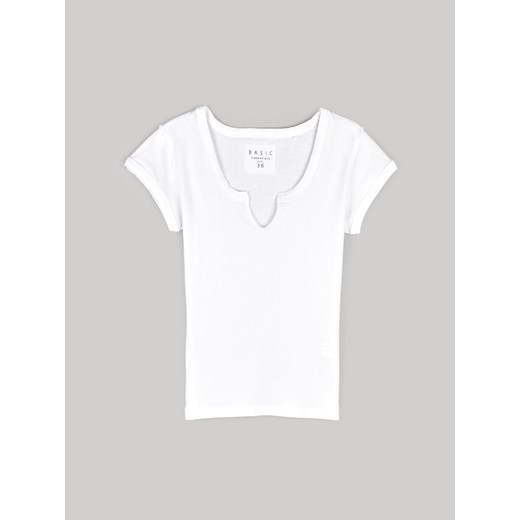 GATE Basic bawełniana koszulka 34 ze sklepu gateshop w kategorii Bluzki damskie - zdjęcie 171166107