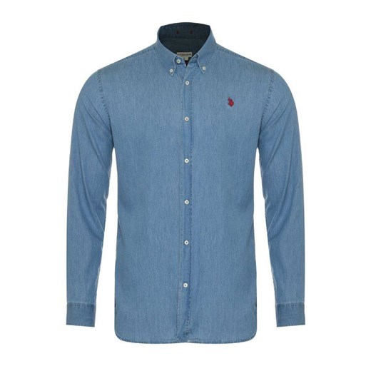 koszula męska u.s. polo assn. 67083 51633 170 niebieski ze sklepu Royal Shop w kategorii Koszule męskie - zdjęcie 171172045