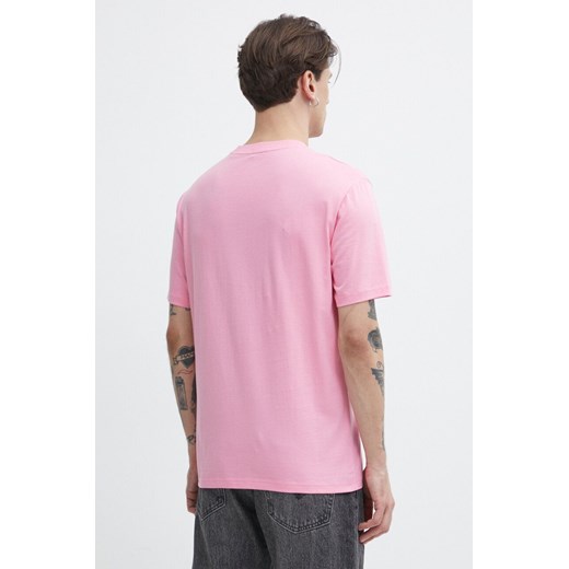 T-shirt męski różowy Marc O'Polo z krótkim rękawem 