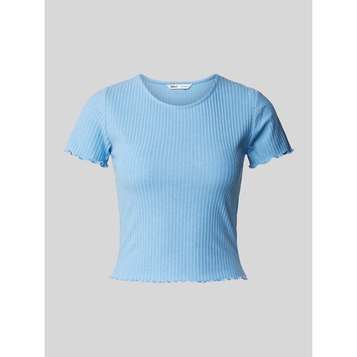 T-shirt z falistym wykończeniem model ‘EMMA’ ze sklepu Peek&Cloppenburg  w kategorii Bluzki damskie - zdjęcie 171173625