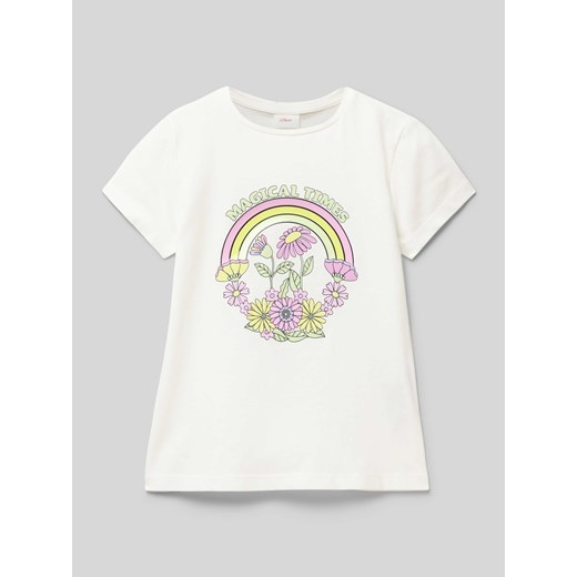 T-shirt z nadrukowanym motywem ze sklepu Peek&Cloppenburg  w kategorii Bluzki dziewczęce - zdjęcie 171173829