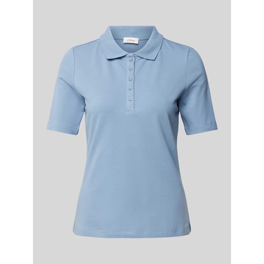 Koszulka polo w jednolitym kolorze ze sklepu Peek&Cloppenburg  w kategorii Bluzki damskie - zdjęcie 171173879