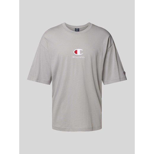 T-shirt z wyhaftowanym logo ze sklepu Peek&Cloppenburg  w kategorii T-shirty męskie - zdjęcie 171173945