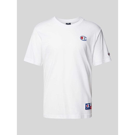 T-shirt z naszywką z logo ze sklepu Peek&Cloppenburg  w kategorii T-shirty męskie - zdjęcie 171173968