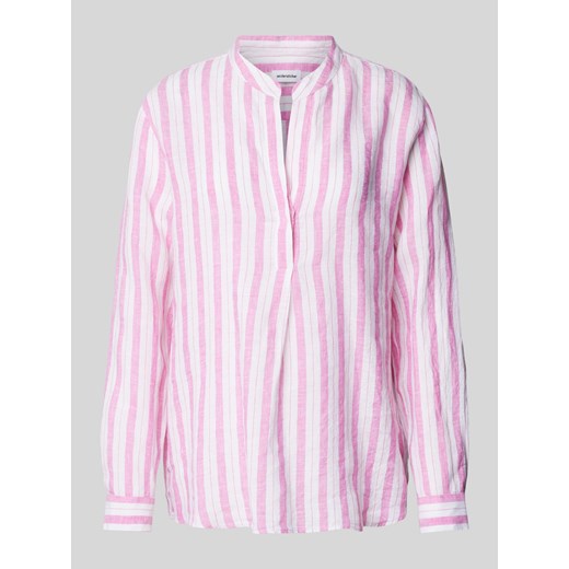 Bluzka z lnu ze wzorem w paski ze sklepu Peek&Cloppenburg  w kategorii Bluzki damskie - zdjęcie 171174039
