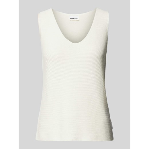 Bluzka z dzianiny z bawełny ekologicznej model ‘WILMAA’ ze sklepu Peek&Cloppenburg  w kategorii Bluzki damskie - zdjęcie 171174115
