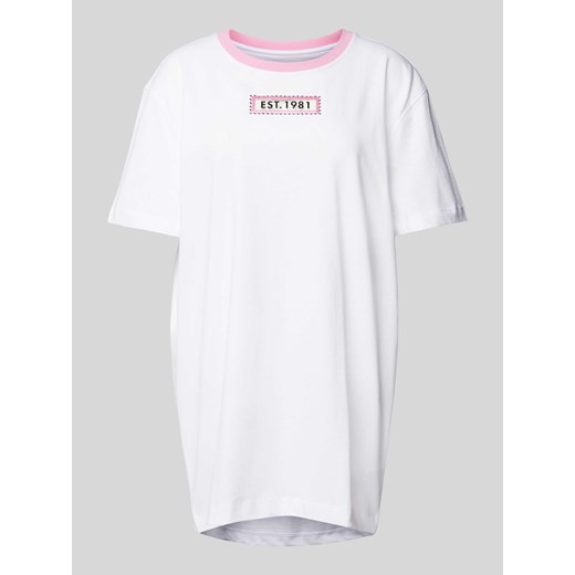 T-shirt z obszyciem z kamieni stras ze sklepu Peek&Cloppenburg  w kategorii Bluzki damskie - zdjęcie 171174156