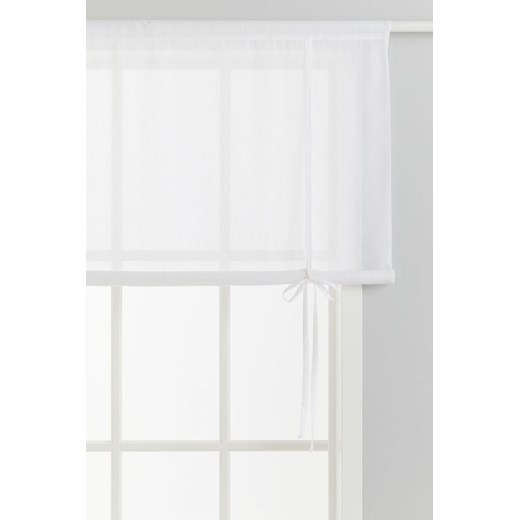 H & M - Prześwitująca zasłona rolowana - Biały ze sklepu H&M w kategorii Zasłony - zdjęcie 171174385