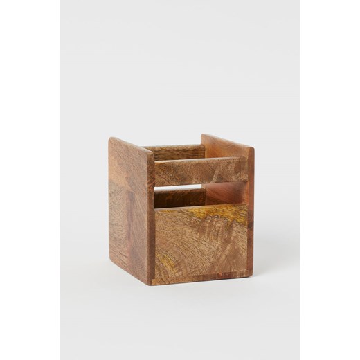 H & M - Drewniany pojemnik - Beżowy ze sklepu H&M w kategorii Pudełka i pojemniki - zdjęcie 171174489