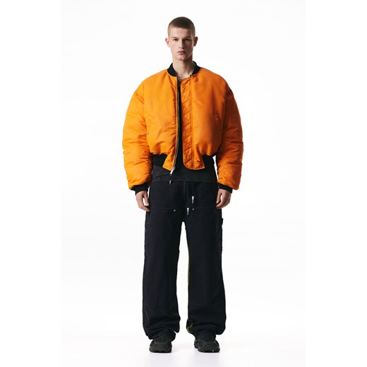 H & M - Płócienne spodnie worker - Czarny ze sklepu H&M w kategorii Spodnie męskie - zdjęcie 171174547