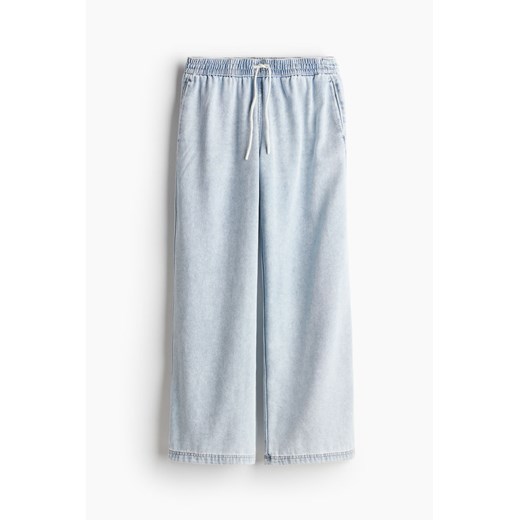 H & M - Dżinsowe spodnie bez zapięcia - Niebieski ze sklepu H&M w kategorii Spodnie damskie - zdjęcie 171174597