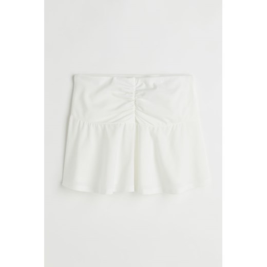 H & M - Spódnica z marszczeniem - Biały ze sklepu H&M w kategorii Spódnice - zdjęcie 171174657