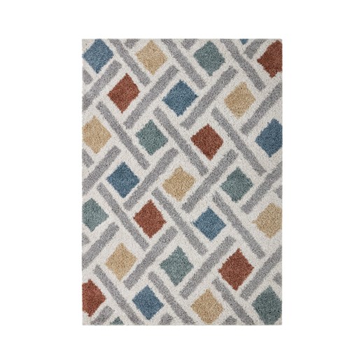 H & M - Sketch Geometric Design Shaggy Rug - Biały ze sklepu H&M w kategorii Dywany - zdjęcie 171174955