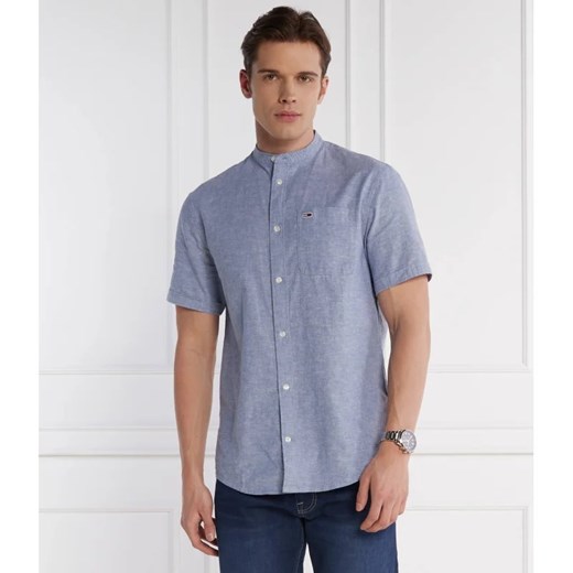 Tommy Jeans Koszula MAO | Regular Fit | z dodatkiem lnu ze sklepu Gomez Fashion Store w kategorii Koszule męskie - zdjęcie 171178746