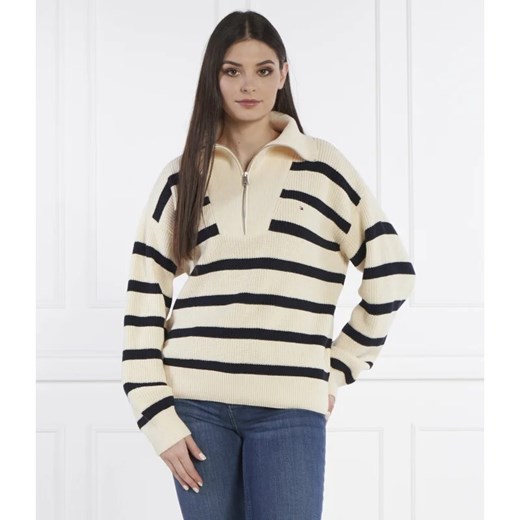 Tommy Hilfiger Sweter CO CARDI STITCH 1/2 ZIP SWT | Loose fit Tommy Hilfiger XS Gomez Fashion Store
