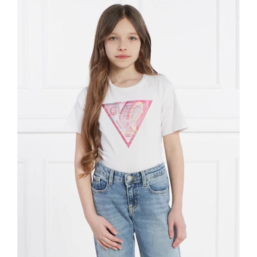 Guess T-shirt | Regular Fit ze sklepu Gomez Fashion Store w kategorii Bluzki dziewczęce - zdjęcie 171179327