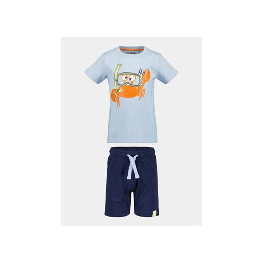 Blue Seven Komplet t-shirt i spodenki 826028 X Niebieski Regular Fit ze sklepu MODIVO w kategorii Komplety chłopięce - zdjęcie 171181646