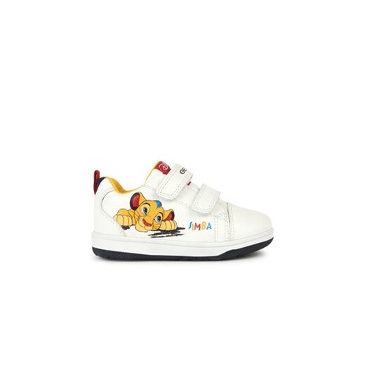Geox Sneakersy B New Flick Boy B361LA 00085 C0404 S Biały ze sklepu MODIVO w kategorii Trampki dziecięce - zdjęcie 171182948