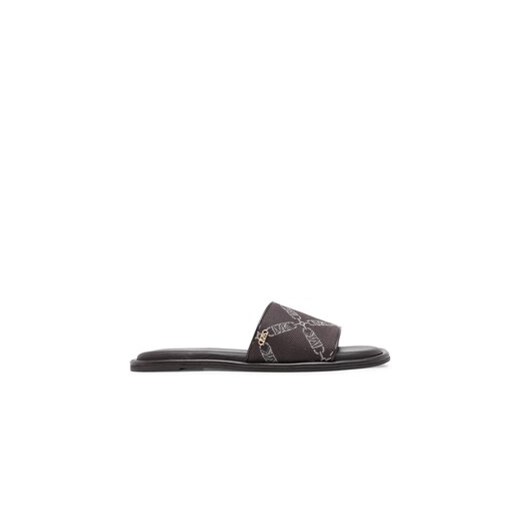 MICHAEL Michael Kors Klapki Hayworth Slide 40F3HAFA1Y Brązowy ze sklepu MODIVO w kategorii Klapki damskie - zdjęcie 171182978