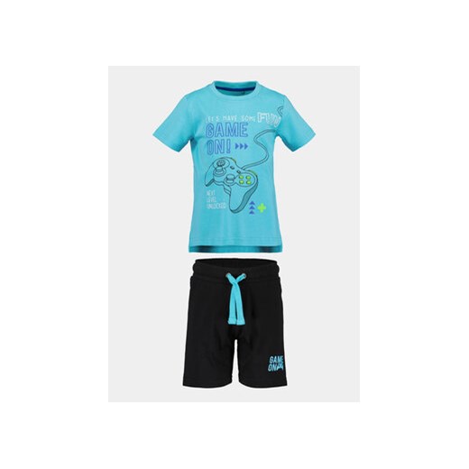 Blue Seven Komplet t-shirt i spodenki 826027 X Niebieski Regular Fit ze sklepu MODIVO w kategorii Komplety chłopięce - zdjęcie 171183055