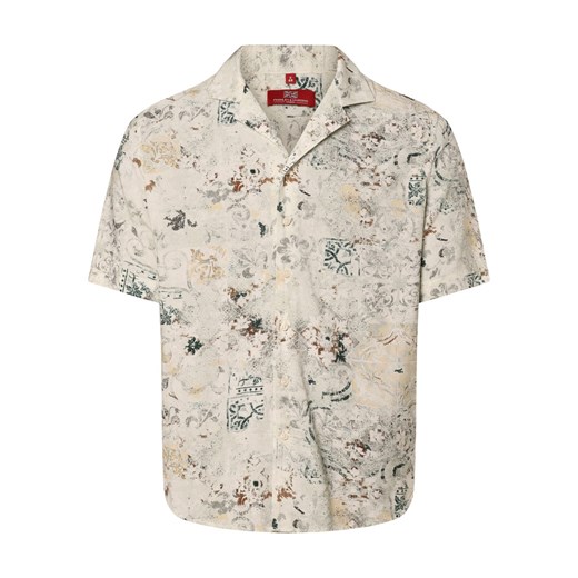 Finshley & Harding London Koszula męska - Bryan Mężczyźni Comfort Fit wiskoza seledynowy wzorzysty ze sklepu vangraaf w kategorii Koszule męskie - zdjęcie 171184156