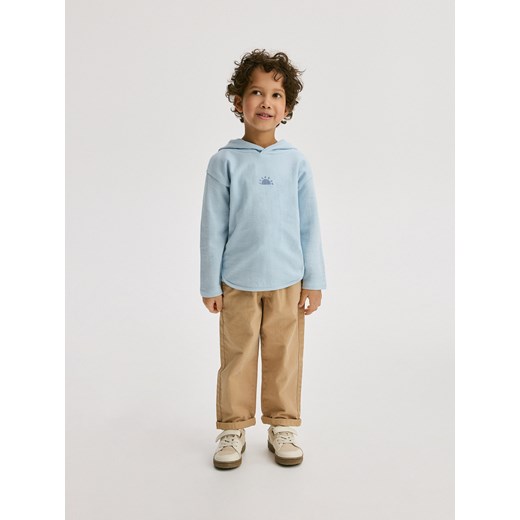 Reserved - Longsleeve oversize - jasnoniebieski ze sklepu Reserved w kategorii Bluzy i swetry - zdjęcie 171185258