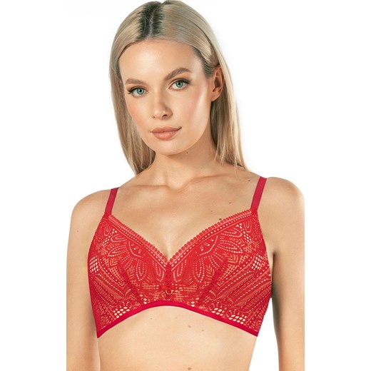 Biustonosz double super push-up bez fiszbin Desire, Kolor czerwony, Rozmiar 65F, Mefemi ze sklepu Intymna w kategorii Biustonosze - zdjęcie 171187385