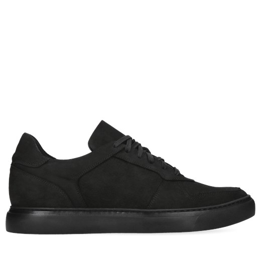 Czarne sneakersy podwyższające, buty ze skóry, Conhpol Dynamic, SH2683-03 ze sklepu Konopka Shoes w kategorii Trampki męskie - zdjęcie 171187505