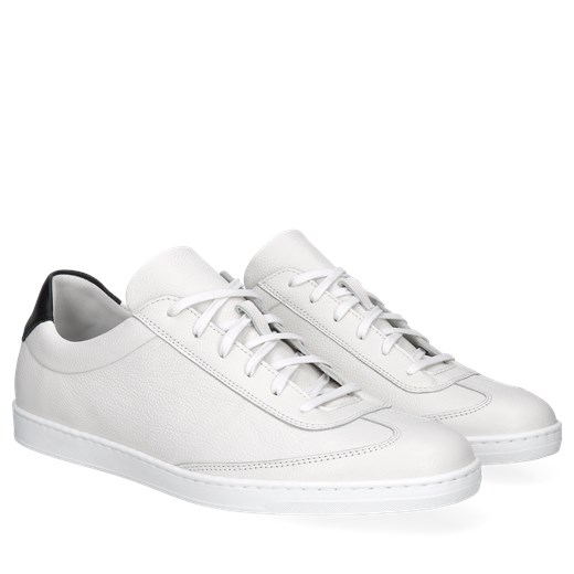 Białe sneakersy męskie, buty ze skóry, Conhpol, SD2687-01 42 Konopka Shoes