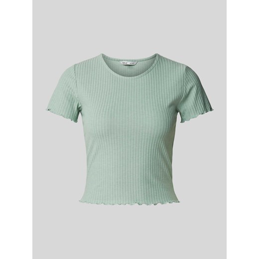 T-shirt z falistym wykończeniem model ‘EMMA’ ze sklepu Peek&Cloppenburg  w kategorii Bluzki damskie - zdjęcie 171188848