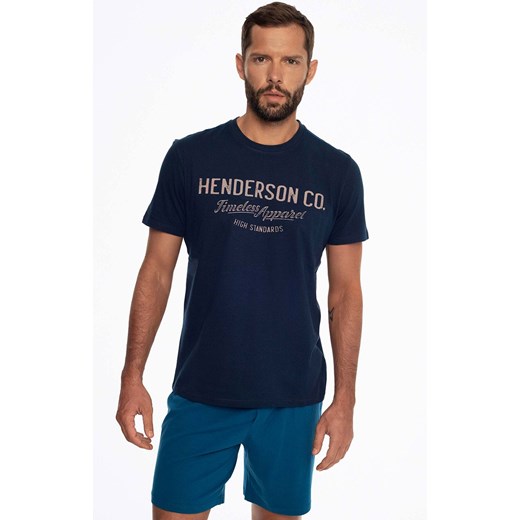 Bawełniana piżama męska Creed 41286-59X, Kolor granatowy, Rozmiar M, Henderson ze sklepu Intymna w kategorii Piżamy męskie - zdjęcie 171189039